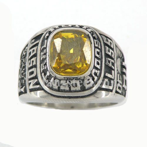 FSR08W76Y high School ring Yellow CZ - Click Image to Close